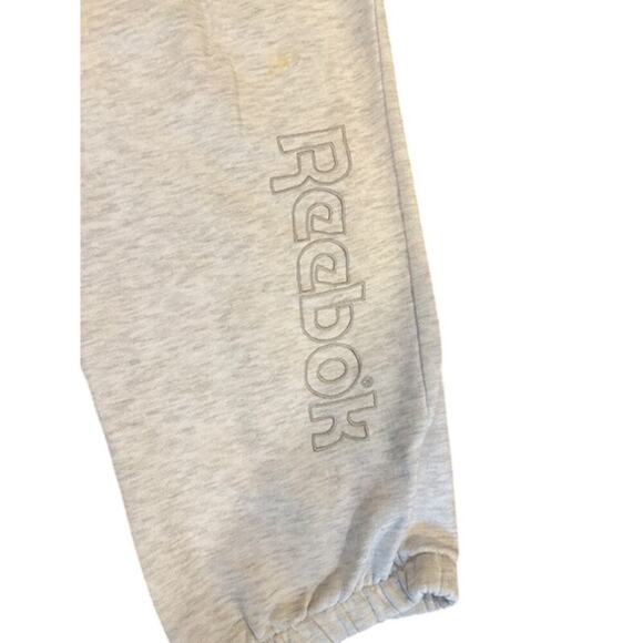 Vintage Reebok Sweatpants Gray Joggers Embroidered Logo Size Large - Picture 3 of 6